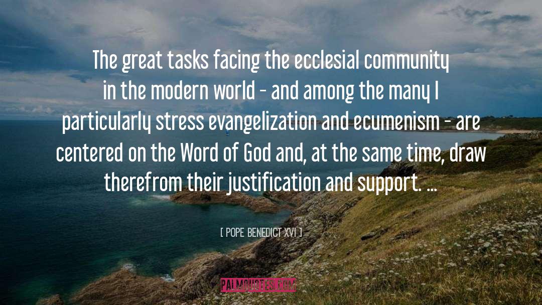 Ecclesial quotes by Pope Benedict XVI