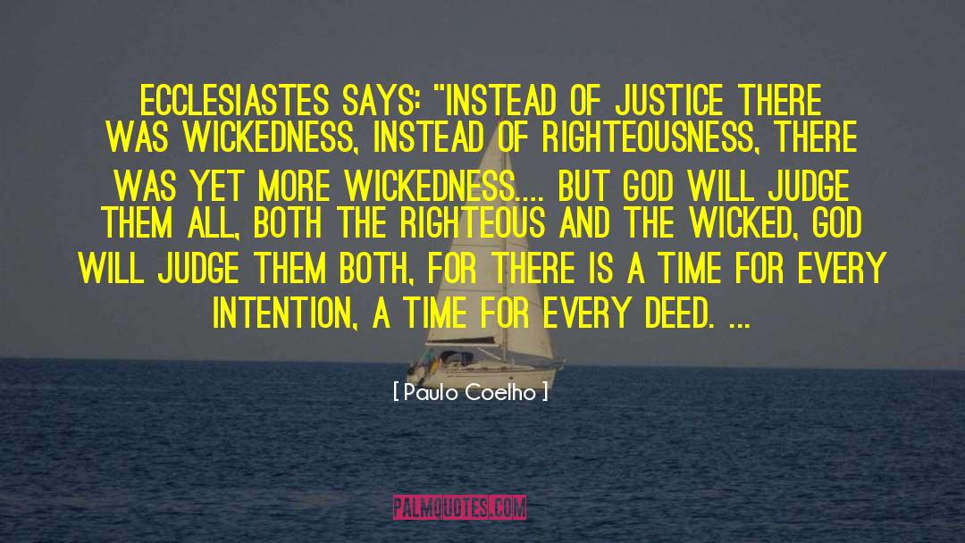 Ecclesiastes quotes by Paulo Coelho