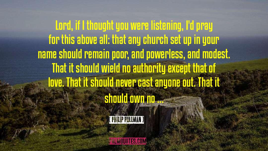 Ecclesiastical Authority quotes by Philip Pullman