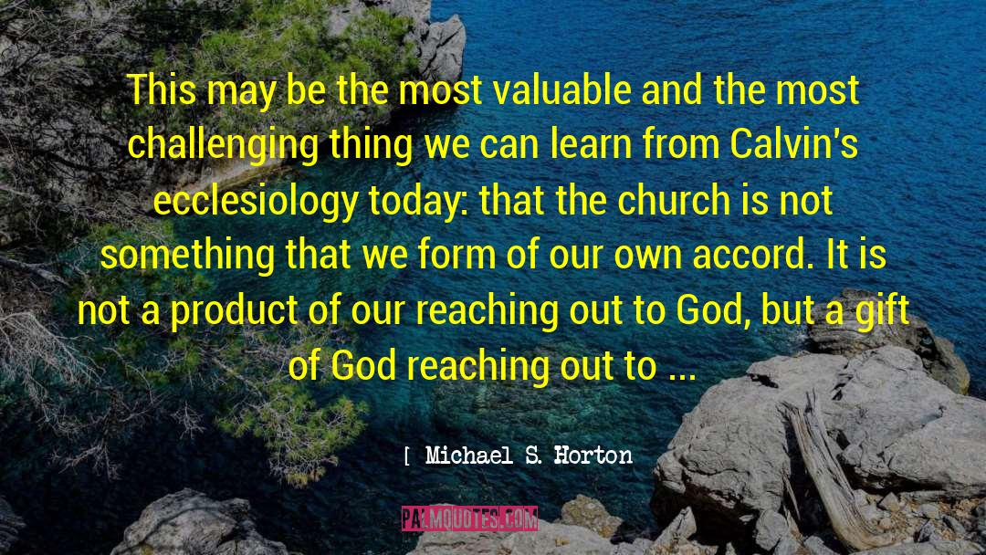 Ecclesiology quotes by Michael S. Horton