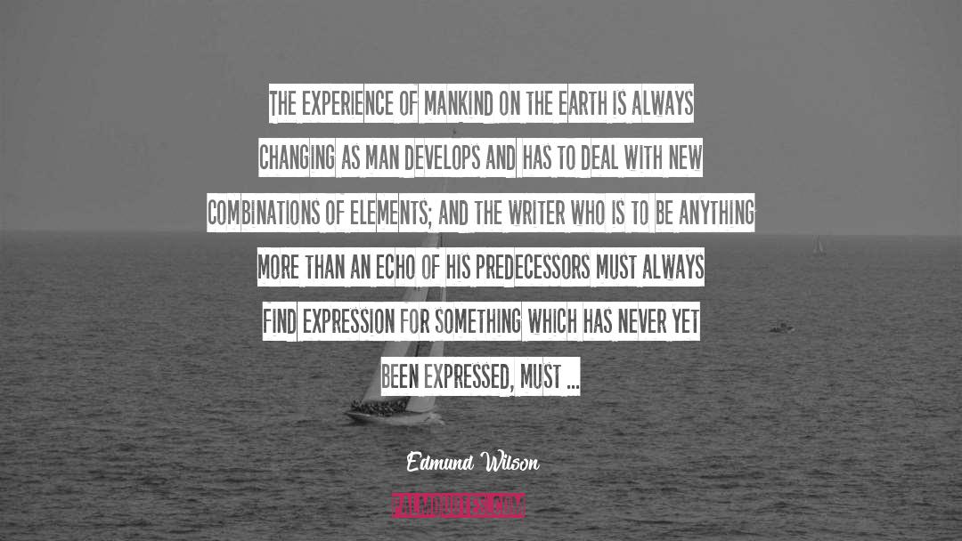 Echo Emersonm Belonging quotes by Edmund Wilson