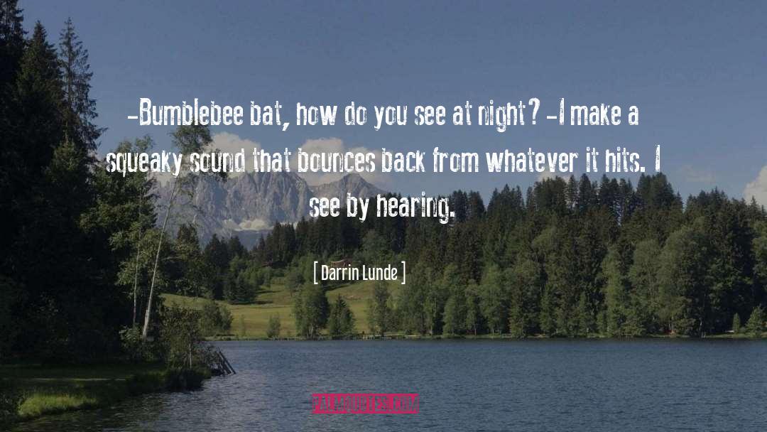 Echolocation quotes by Darrin Lunde
