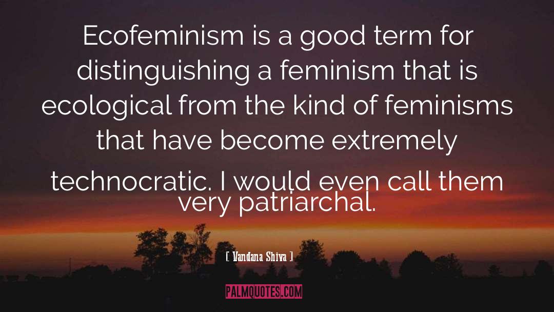 Ecofeminism quotes by Vandana Shiva