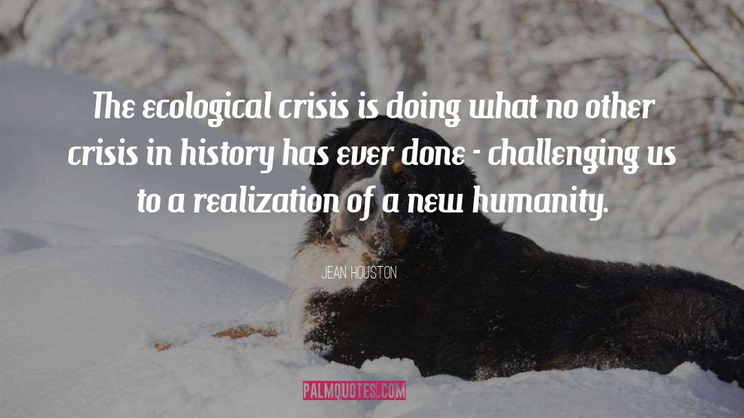 Ecological Crisis quotes by Jean Houston