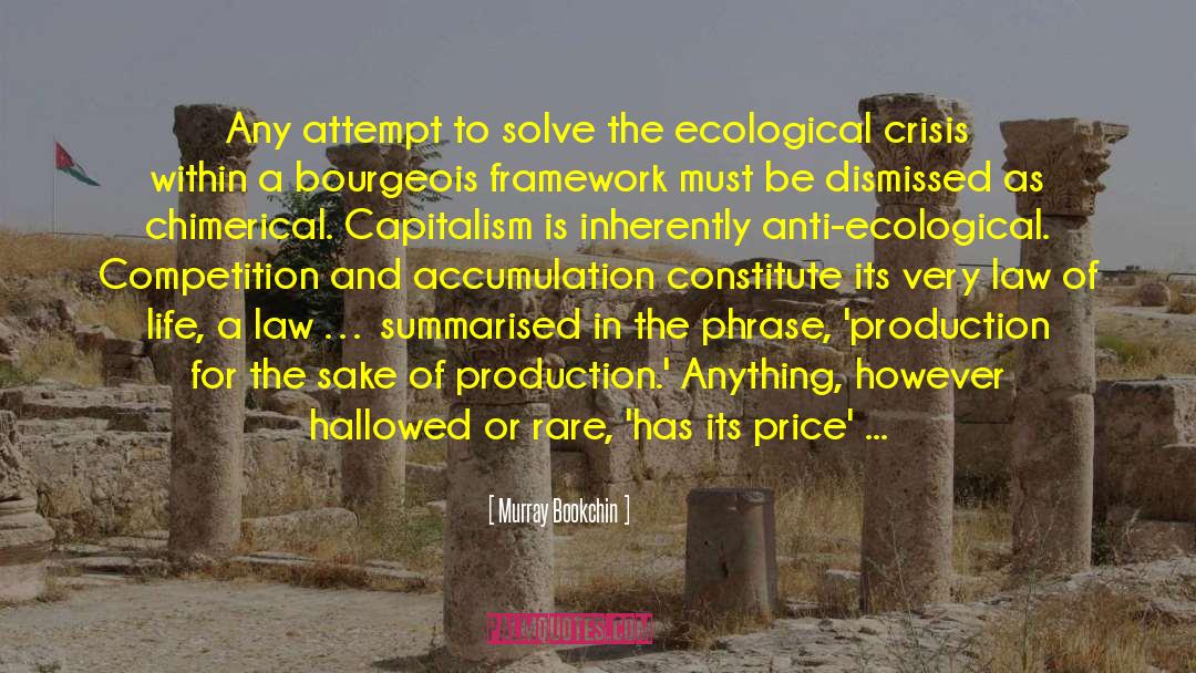 Ecological Crisis quotes by Murray Bookchin