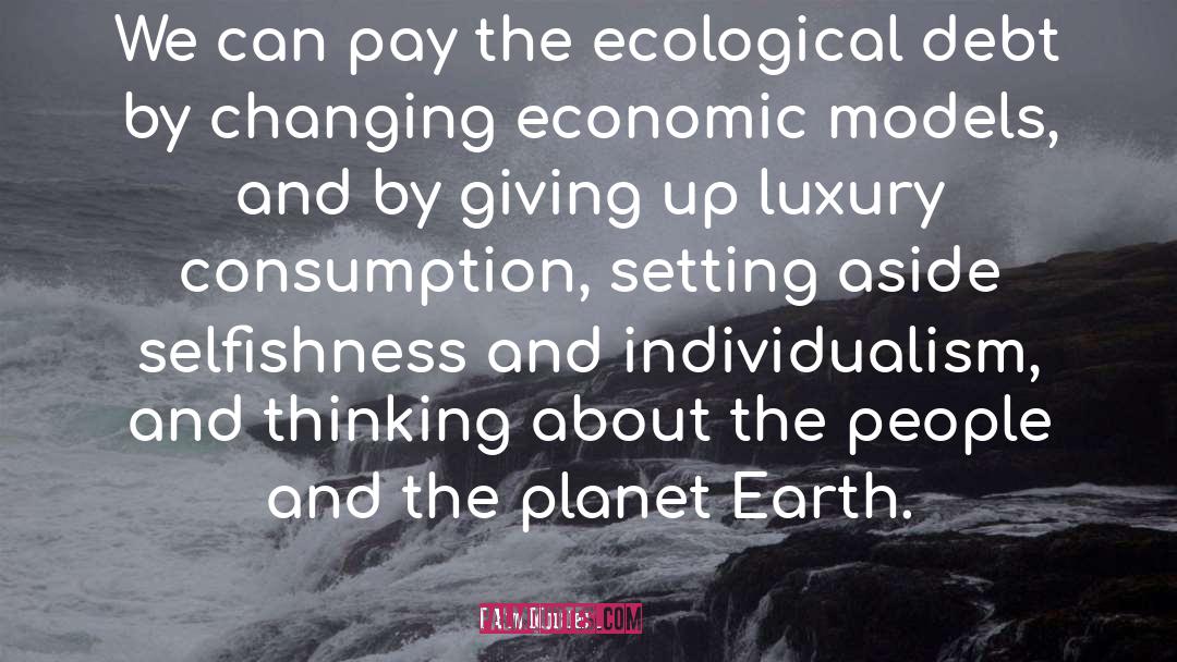 Ecological quotes by Evo Morales