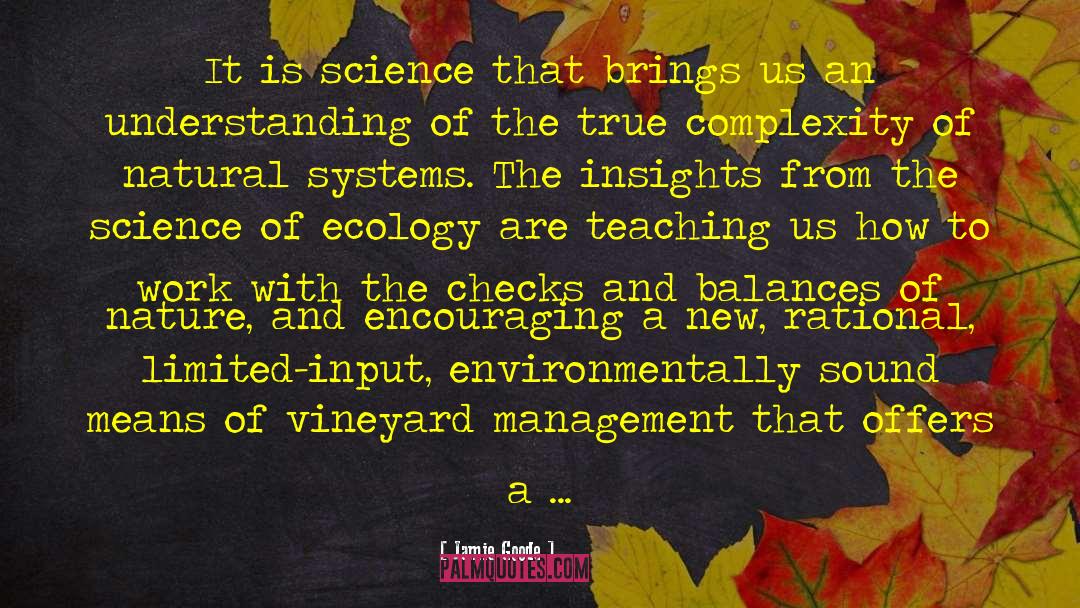 Ecology quotes by Jamie Goode