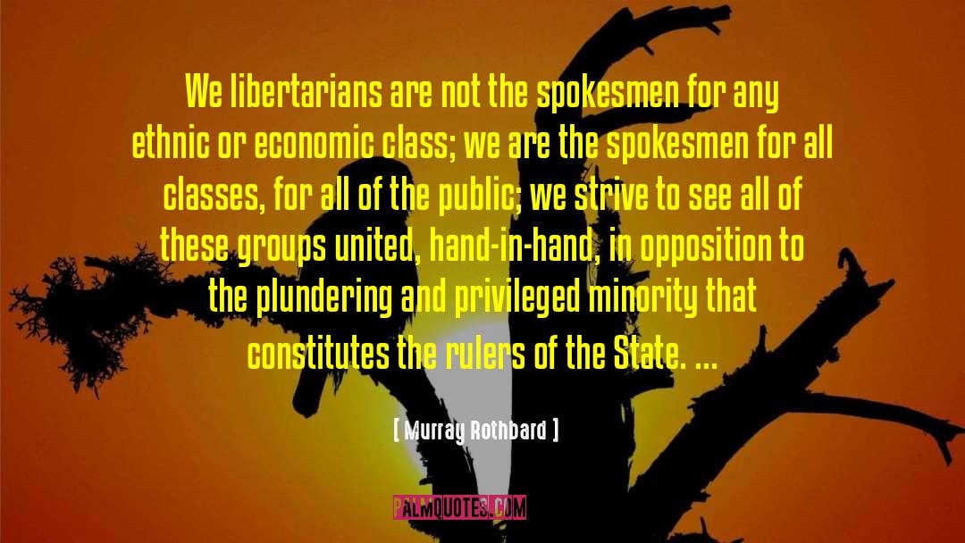 Economic Class quotes by Murray Rothbard