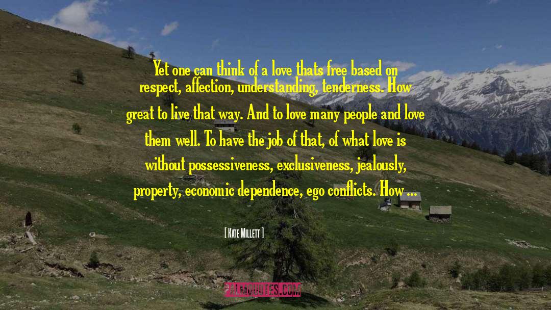 Economic Dependence quotes by Kate Millett