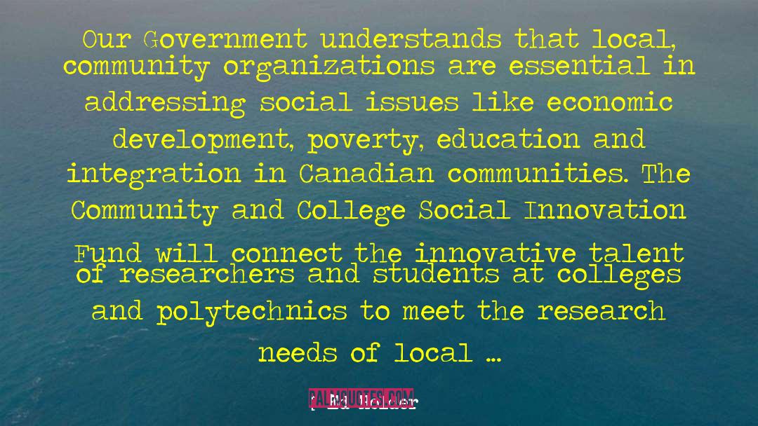 Economic Development quotes by Ed Holder