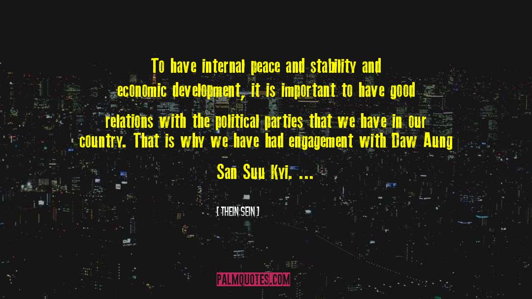 Economic Development quotes by Thein Sein
