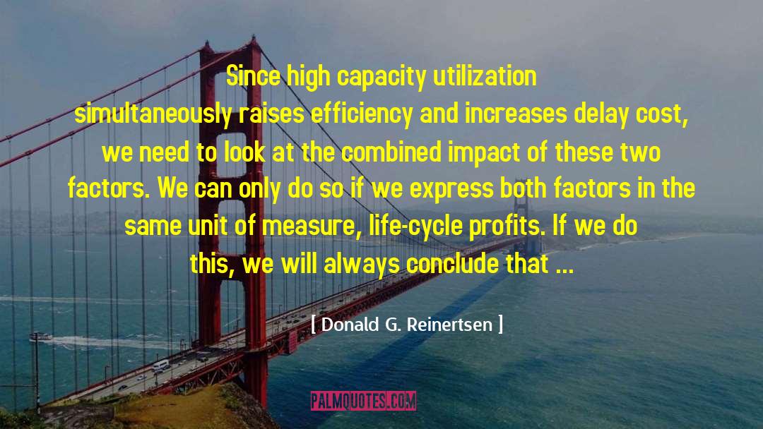 Economic Downturn quotes by Donald G. Reinertsen