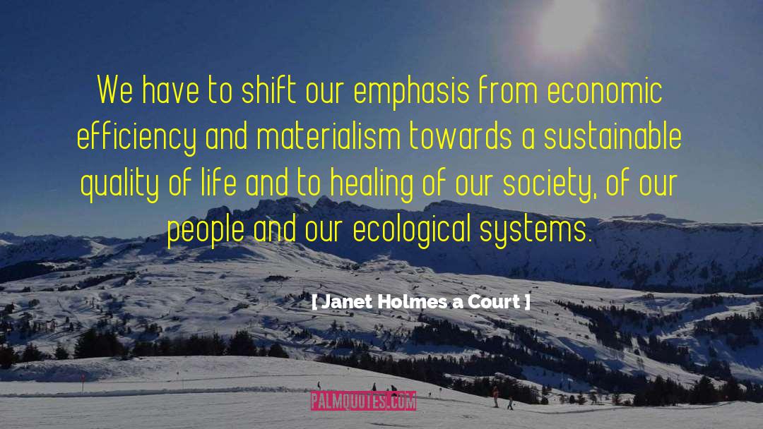 Economic Efficiency quotes by Janet Holmes A Court