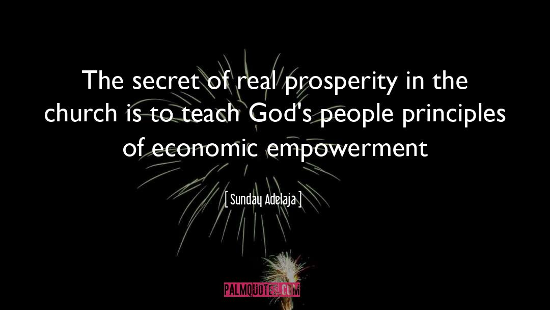 Economic Empowerment quotes by Sunday Adelaja