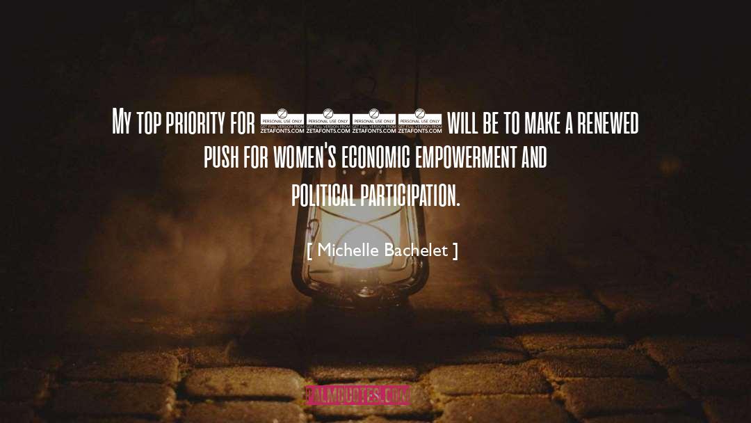 Economic Empowerment quotes by Michelle Bachelet