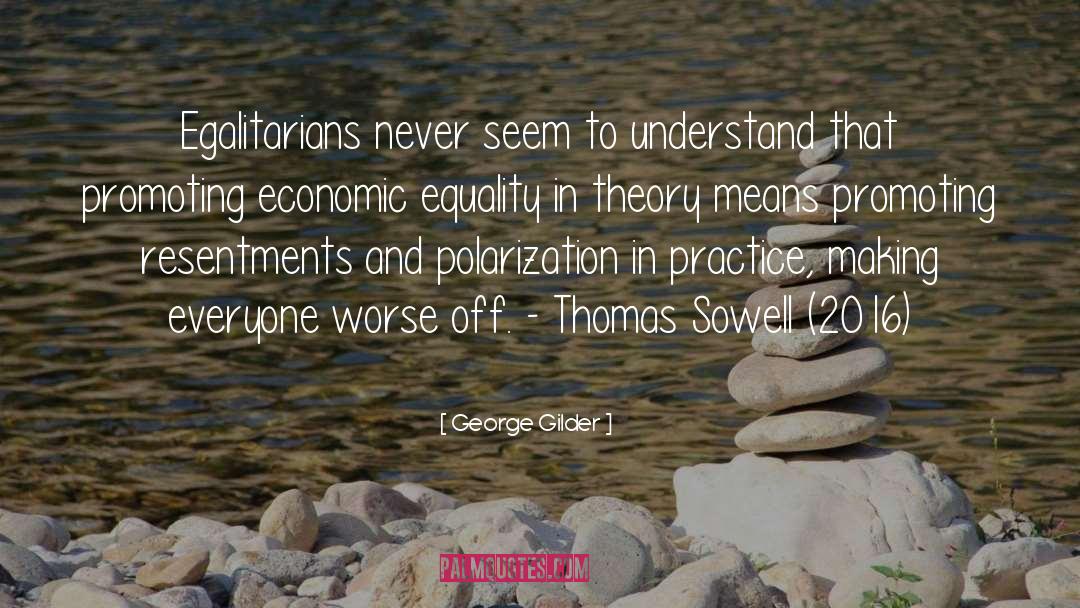 Economic Equality quotes by George Gilder