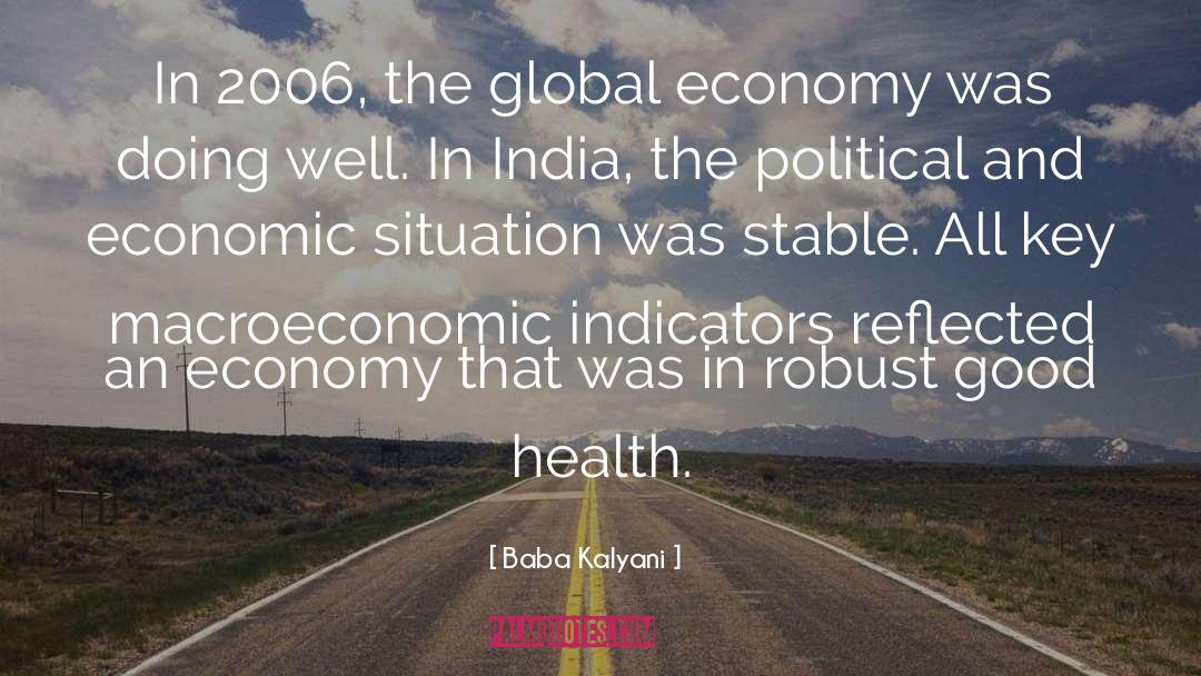 Economic Factor quotes by Baba Kalyani