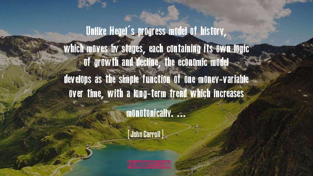 Economic Factor quotes by John Carroll