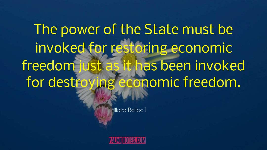 Economic Freedom quotes by Hilaire Belloc