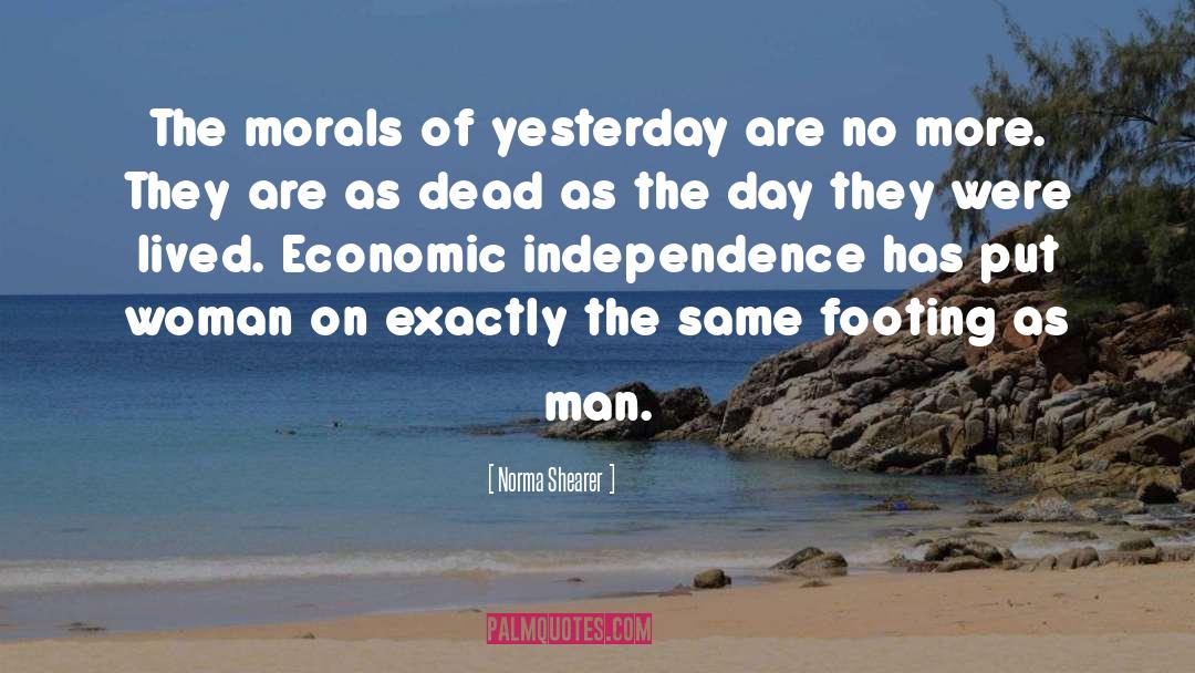 Economic Independence quotes by Norma Shearer