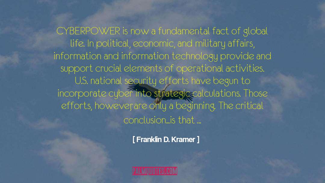 Economic Independence quotes by Franklin D. Kramer