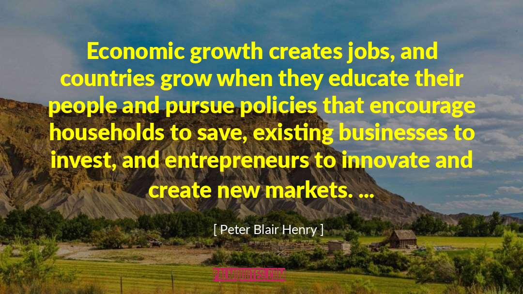 Economic Inequality quotes by Peter Blair Henry