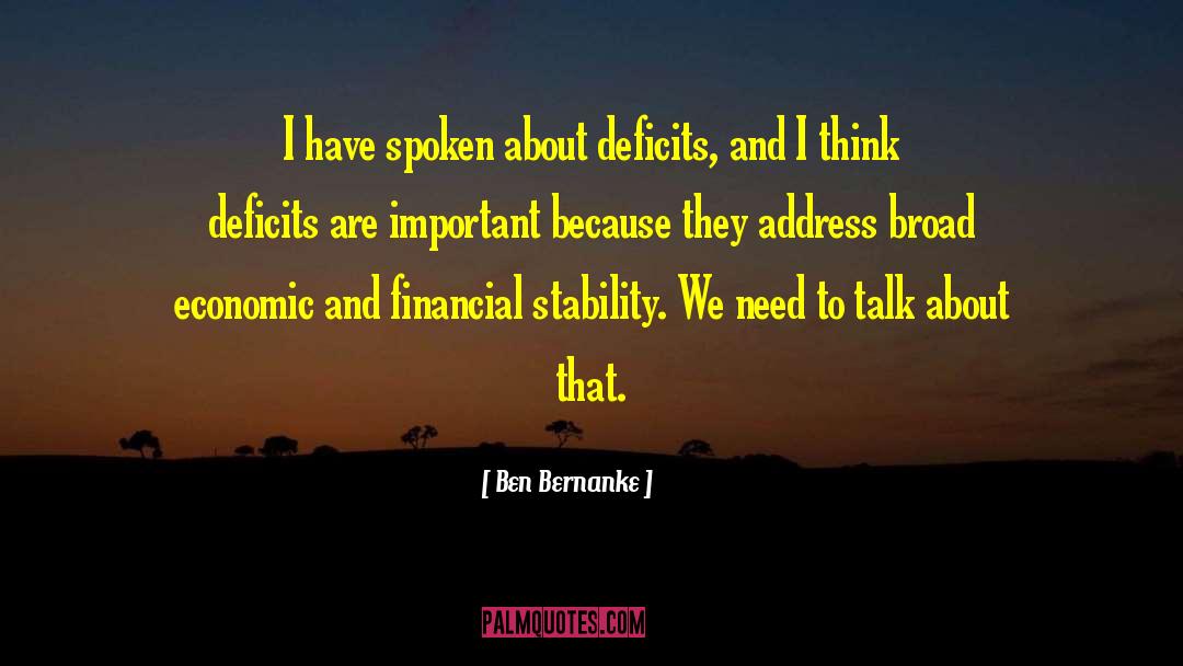 Economic Input quotes by Ben Bernanke