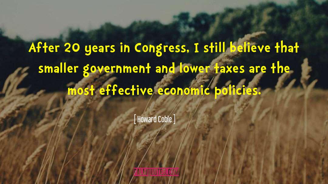 Economic Policy quotes by Howard Coble