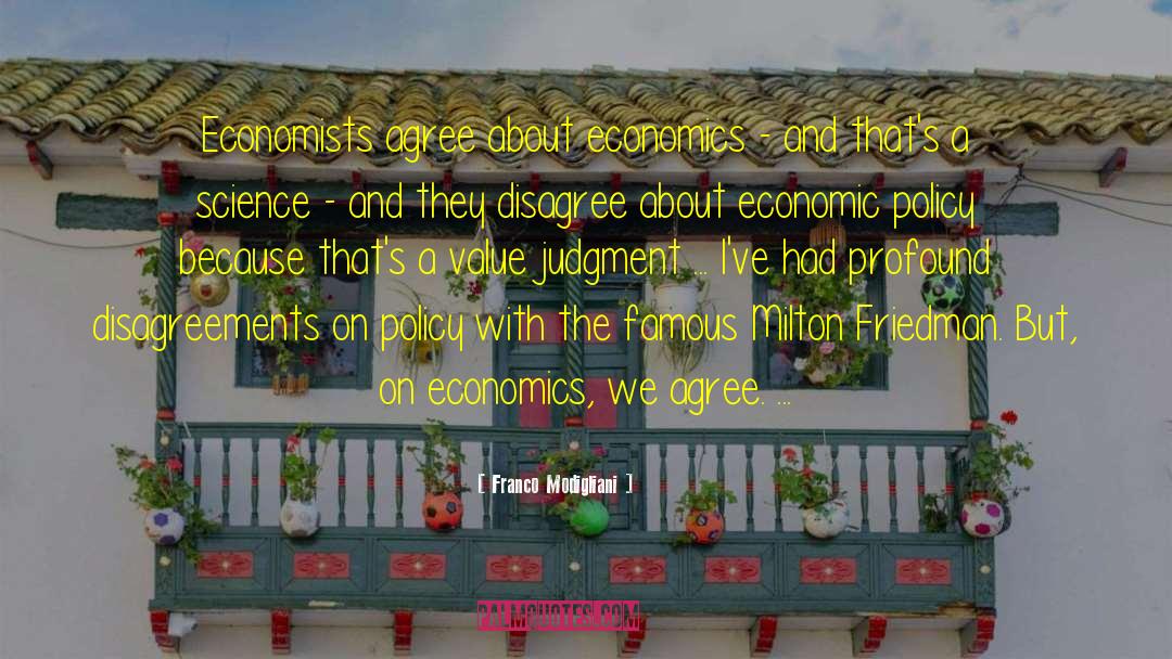 Economic Policy quotes by Franco Modigliani