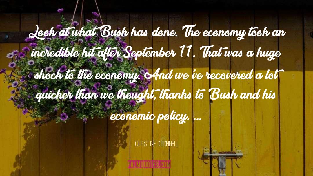Economic Policy quotes by Christine O'Donnell
