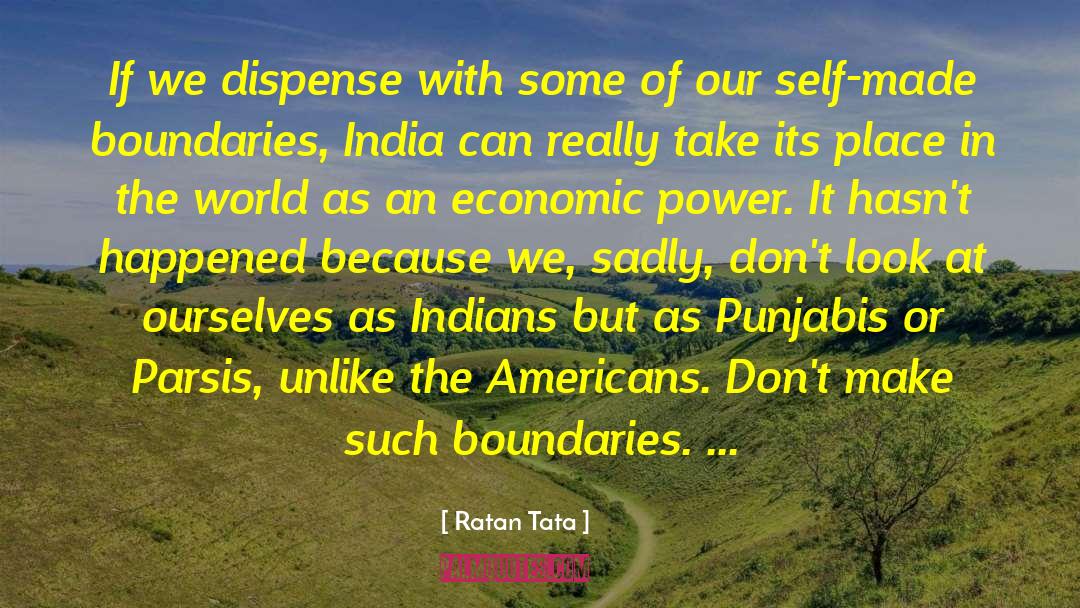 Economic Power quotes by Ratan Tata