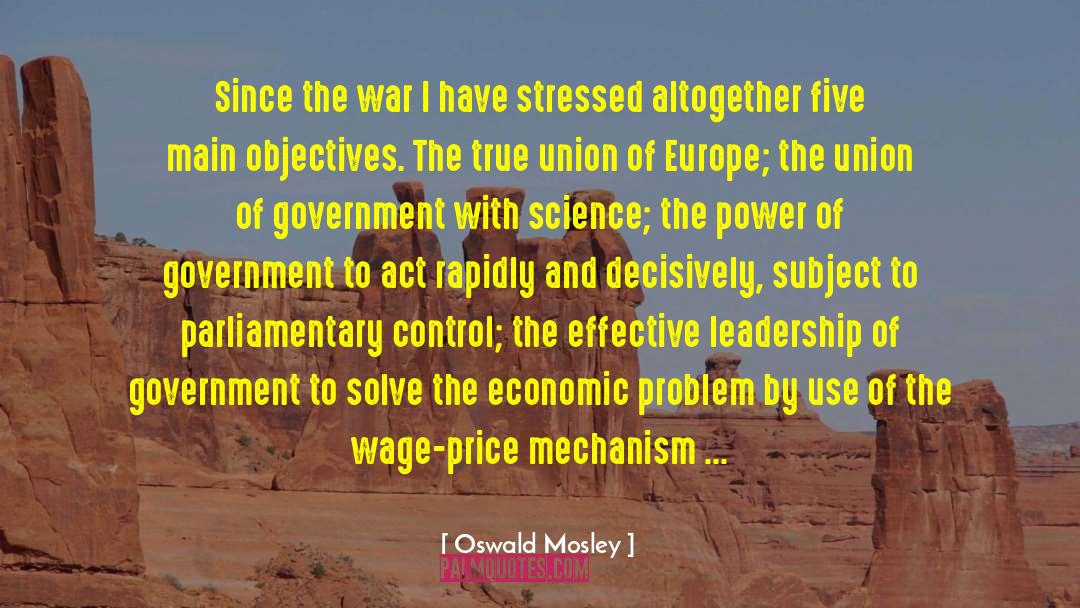 Economic Problem quotes by Oswald Mosley