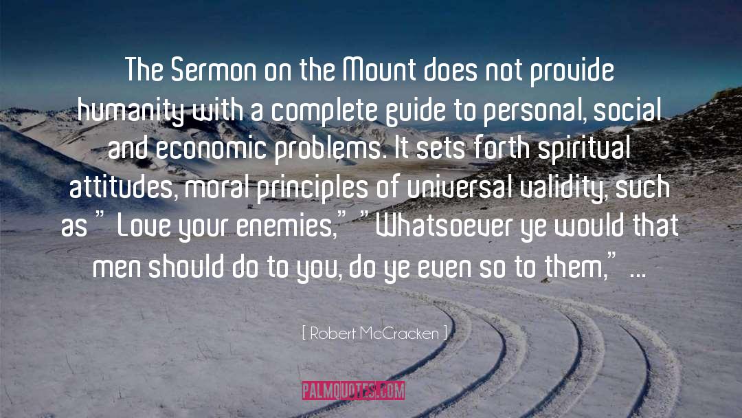 Economic Problems quotes by Robert McCracken