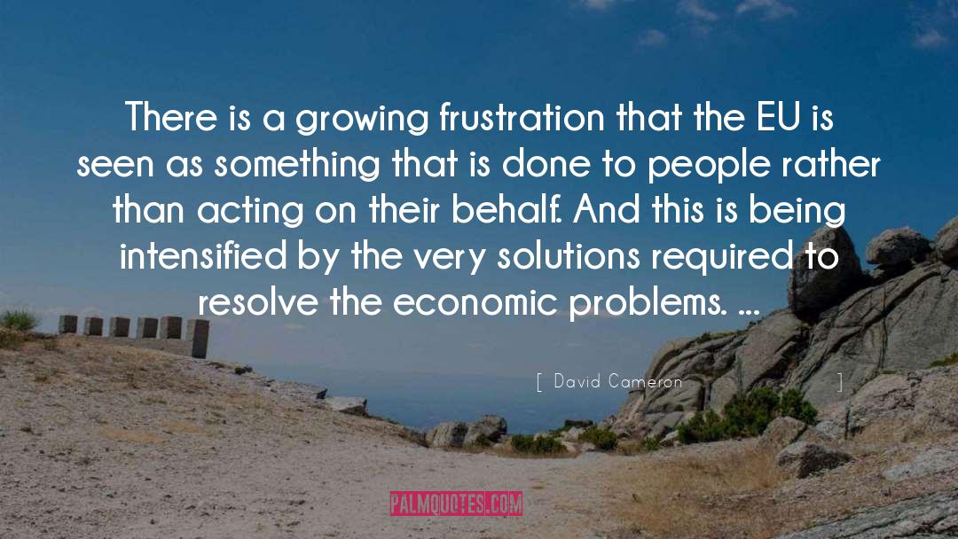 Economic Problems quotes by David Cameron