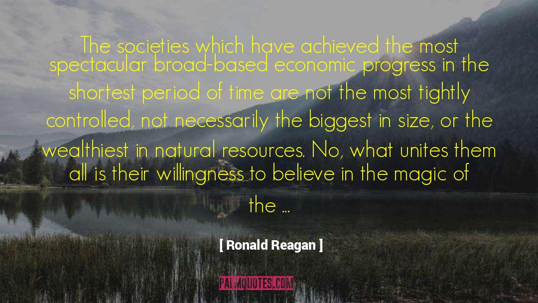 Economic Progress quotes by Ronald Reagan