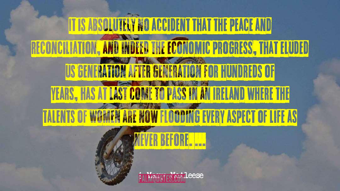 Economic Progress quotes by Mary McAleese