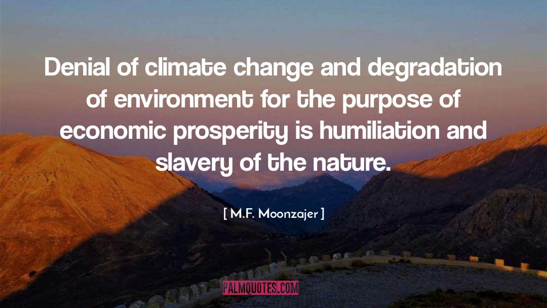 Economic Prosperity quotes by M.F. Moonzajer