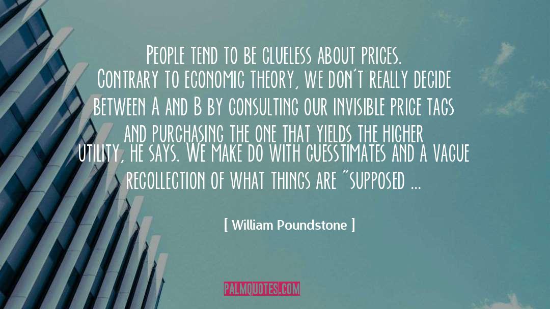 Economic quotes by William Poundstone