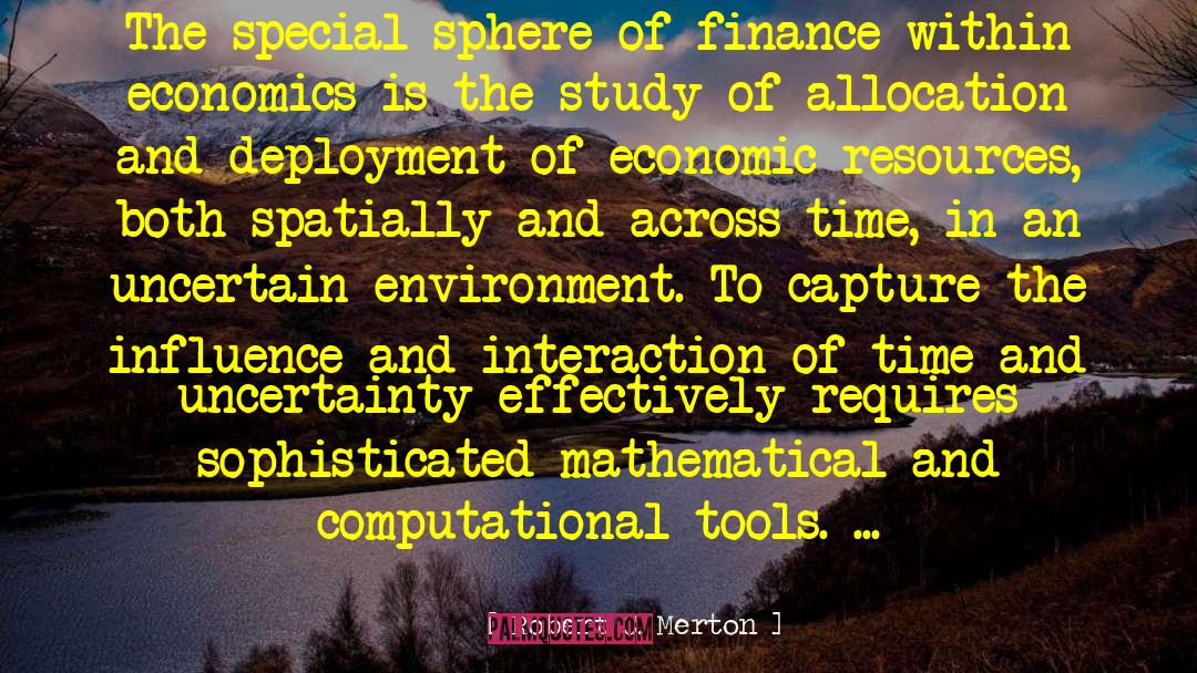 Economic Resources quotes by Robert C. Merton