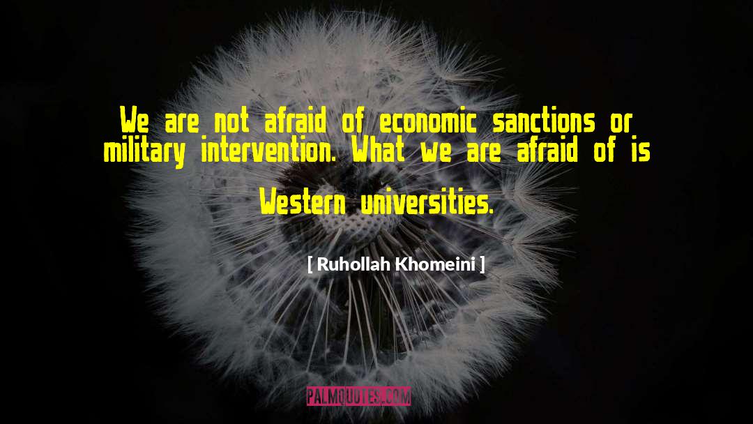 Economic Sanctions quotes by Ruhollah Khomeini