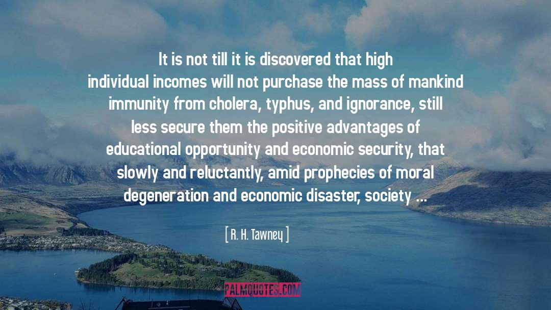 Economic Security quotes by R. H. Tawney