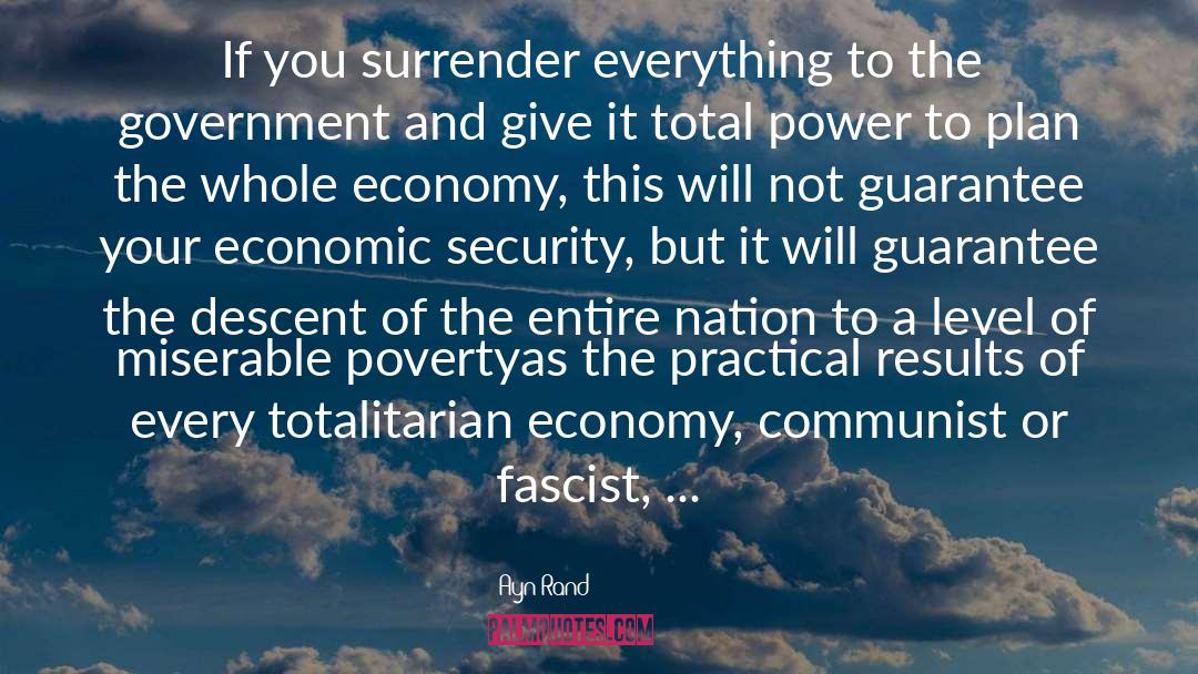 Economic Security quotes by Ayn Rand