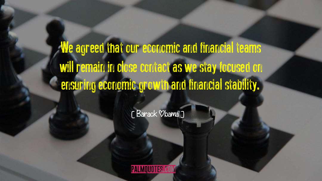 Economic Stability quotes by Barack Obama