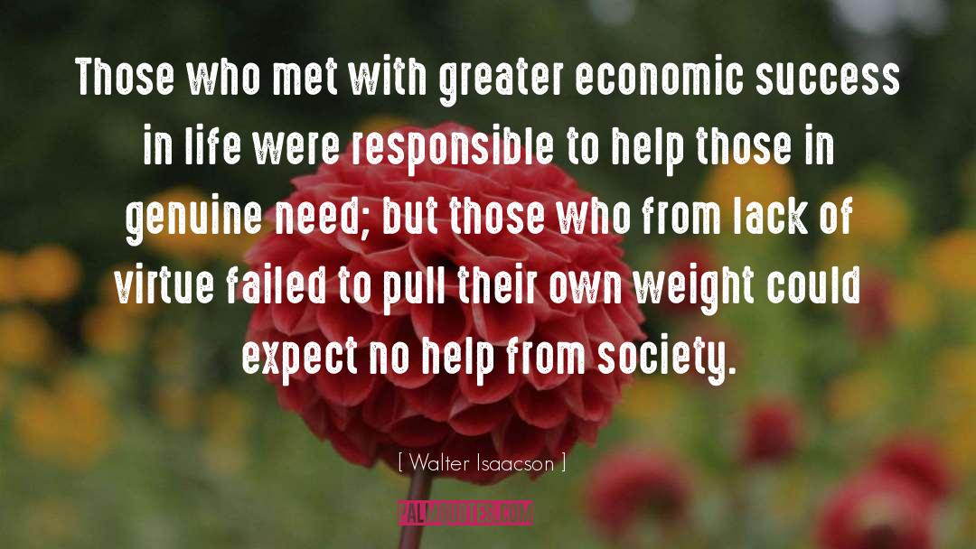Economic Success quotes by Walter Isaacson