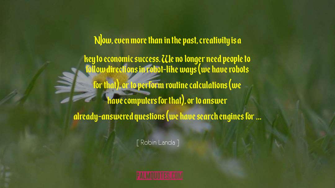 Economic Success quotes by Robin Landa