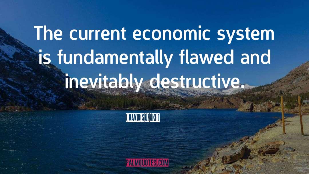 Economic Systems quotes by David Suzuki