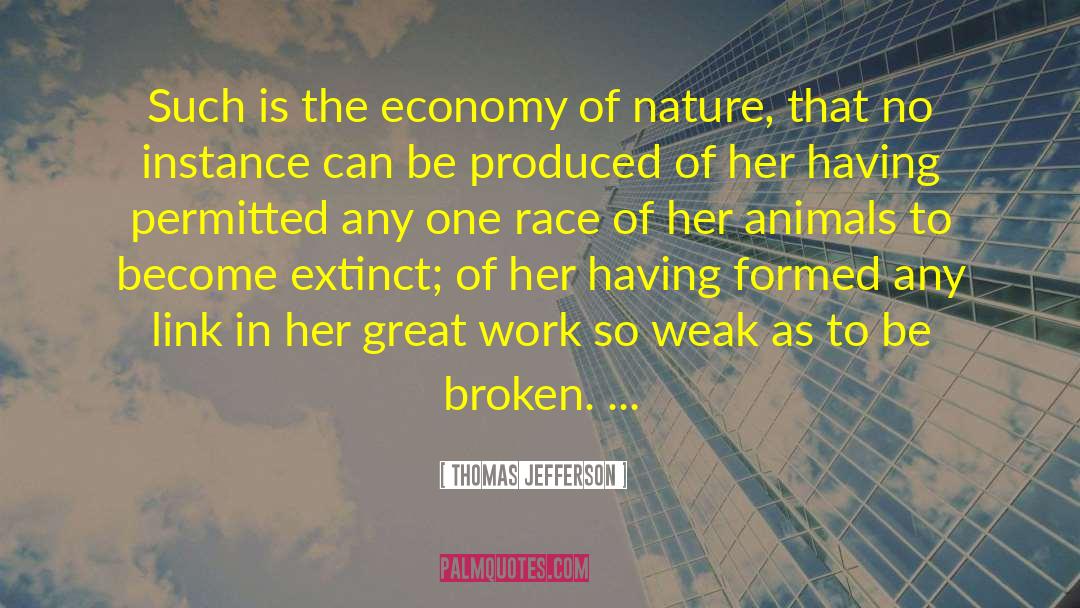 Economy Of Nature quotes by Thomas Jefferson