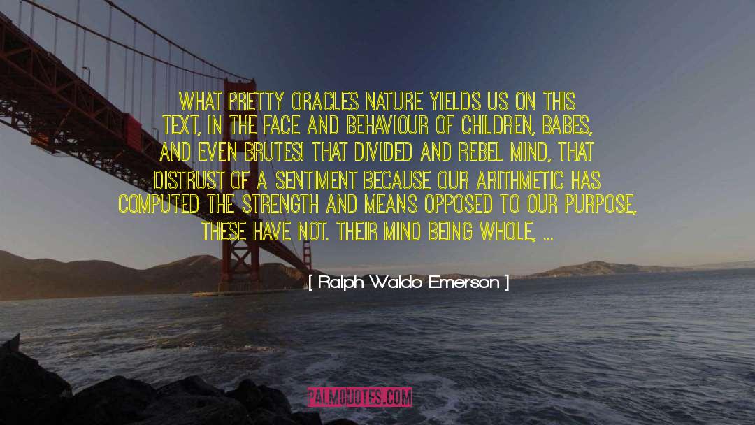 Economy Of Nature quotes by Ralph Waldo Emerson