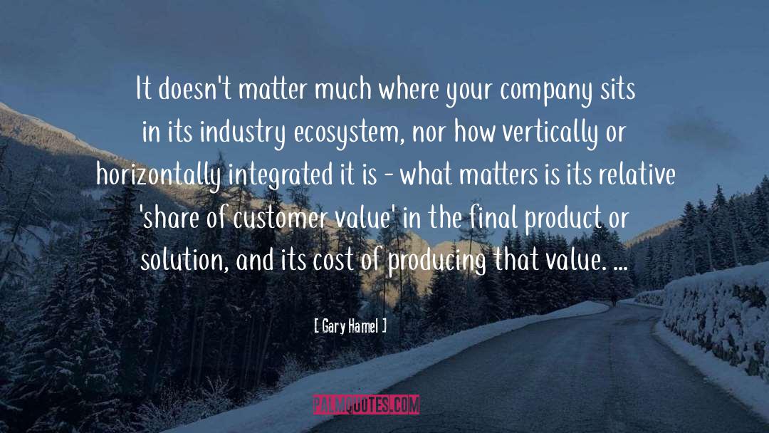 Ecosystem quotes by Gary Hamel