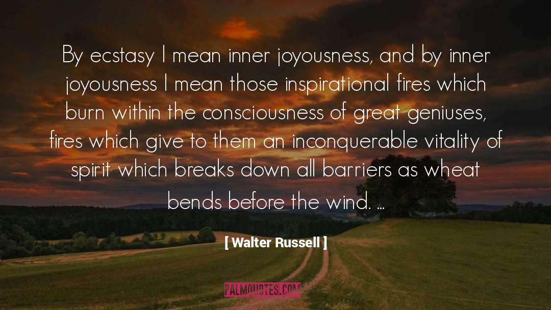 Ecstasy quotes by Walter Russell